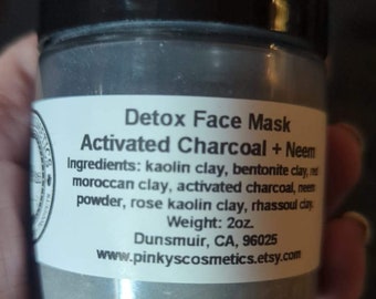 DETOX FACE MASK, Charcoal & Neem