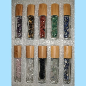 Custom Crystal Perfume Roll On Bottle, Your Choice of Scent! With Essential Oils