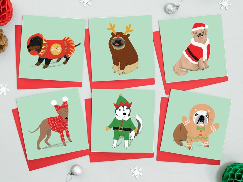 Christmas Card Funny Dog Card Figgy Pudding Labradoodle - Etsy