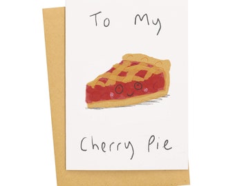 To My Cherry Pie Cute Valentines Card