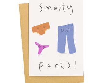 Smarty Pants Congratulations Well Done Card