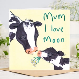 Cartão Mamãe eu amo Moo
