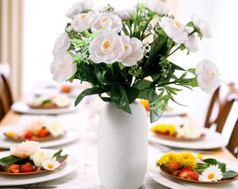 Blush Silk Peony Bush (Set of 4): DIY Wedding Bouquet Flowers