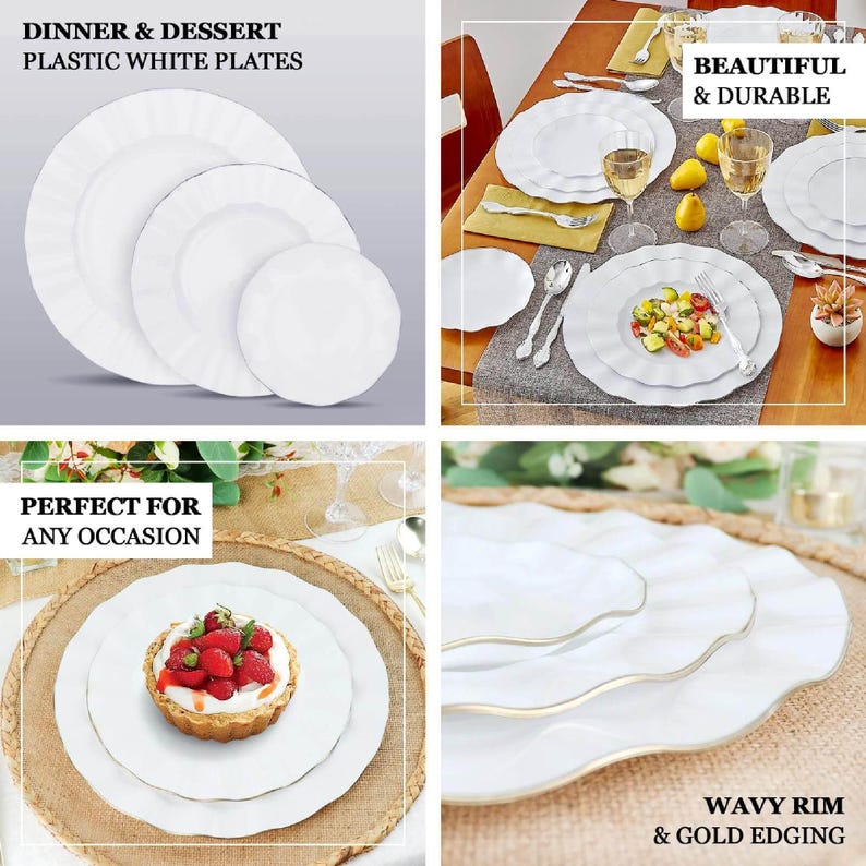 Weeding Plate White Disposable Wedding Plates - Party Plates-10 Pack - Etsy