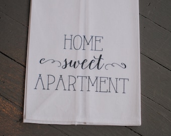 Home Sweet Apartment Flour Sack Tea Towel