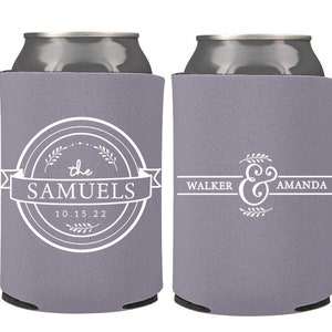 Custom Wedding Can Coolers | Destination Wedding Favors for Guests | Welcome Bag | Simple Wedding Favors | Brewery Wedding | Beer Favors