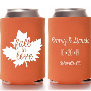 Personalized Destination Koozies For Mountain Weddings