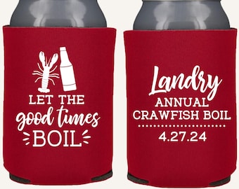 Crawfish Boil Can Coolers | Let the Good Times Boil Personalized Party Favors