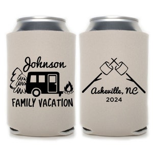 RV Camping Trip Family Vacation Can Coolers | Birthday Camping Trip | Camping Party | Camping Family Reunion | Road Trip | Camping Vacation