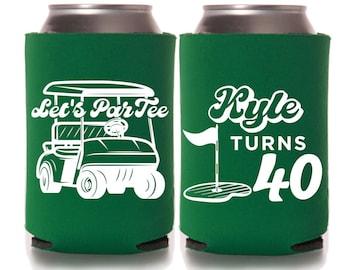 Golf Party Favors | Birthday Party Coolies | Bachelor Party | Let&#39;s Par Tee Birthday Party Supplies | Custom Party Favors | Golfing Birthday