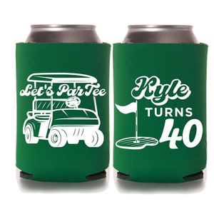 Golf Party Favors | Birthday Party Coolies | Bachelor Party | Let&#39;s Par Tee Birthday Party Supplies | Custom Party Favors | Golfing Birthday