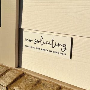 No Soliciting Sign Metal Outdoor Door Sign | 3″ × 8″ Weather-Proof Door Sign bild 11