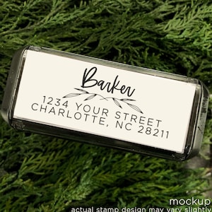 Custom Return Address Stamp Self Inking | Holiday Cards | Monogram Stamp | Thank You Cards | Housewarming Gifts | New Home | Save the Dates