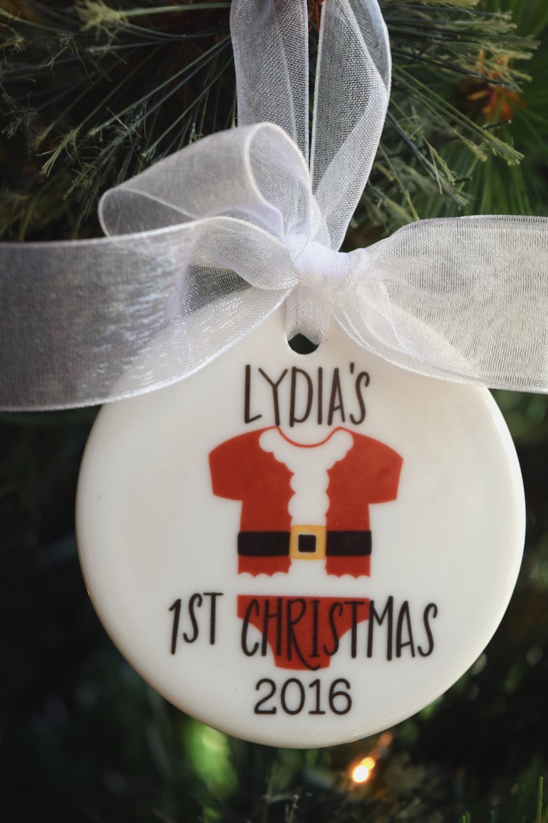 Baby's First Christmas Ornament Baby's 1st | Etsy