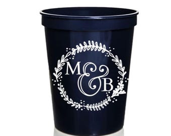 Hochzeitstassen: Gastgeschenke mit Monogramm, 16 oz