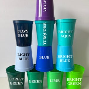 Trouwbedankjes - bekers bruiloft, gepersonaliseerde bruiloftsbekers, receptiebedankjes voor gasten, huwelijksmonogram, 16 oz. Stadium Cups Cup afbeelding 5