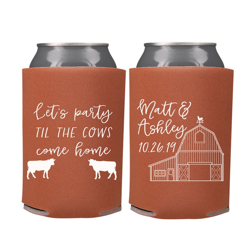 Wedding Koozies Bulk Fall Etsy