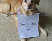 Dog Save the Date Sign With Date Photography Prop engagement photos, save the date banner