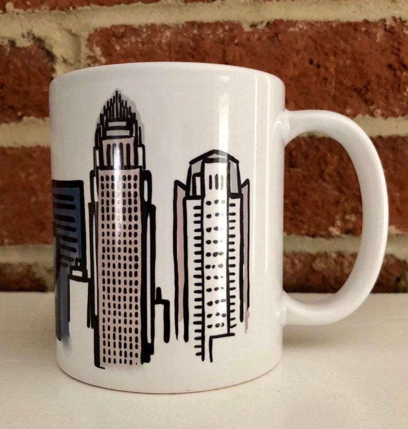 CLT Charlotte gift bag Charlotte NC Charlotte Skyline Mug Charlotte gifts CLT gifts 11 oz.