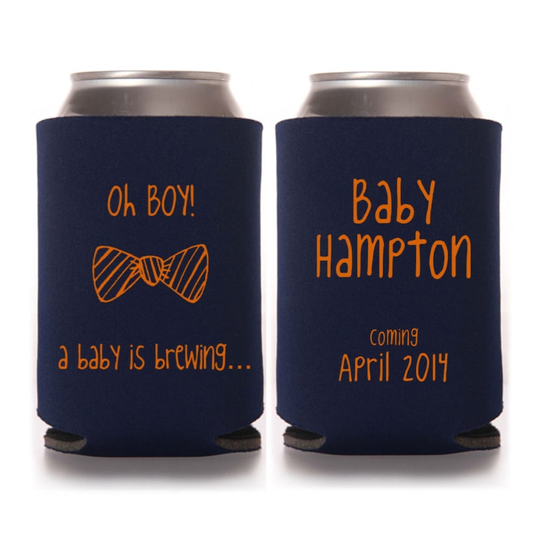 Baby Shower Favors  Oh Boy A Baby Is Brewing Personalized Can image 4