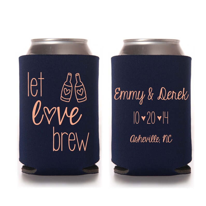 Fall Wedding Favors For Guests Let Love Brew Personalized Etsy