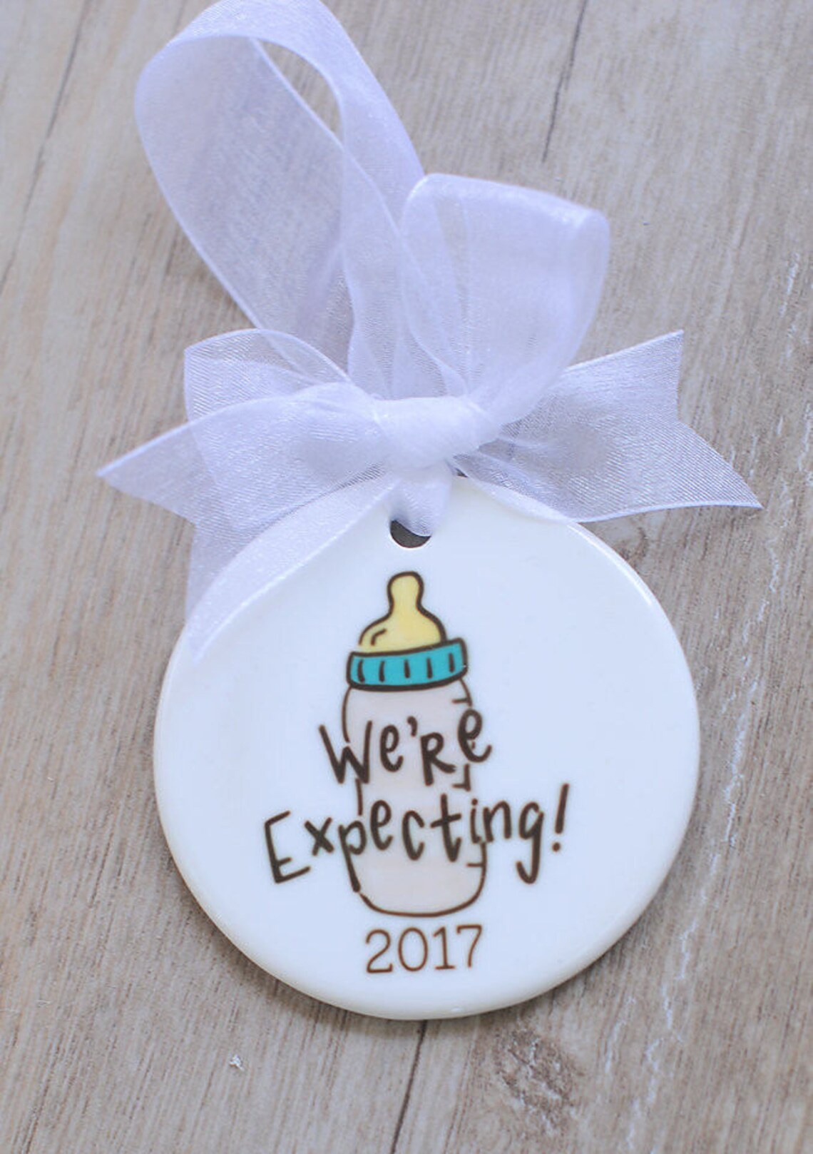We're Expecting Baby Christmas Ornament We're Etsy