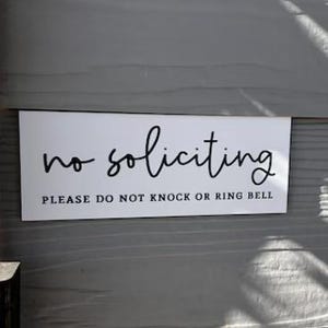 No Soliciting Sign Metal Outdoor Door Sign | 3″ × 8″ Weather-Proof Door Sign bild 9