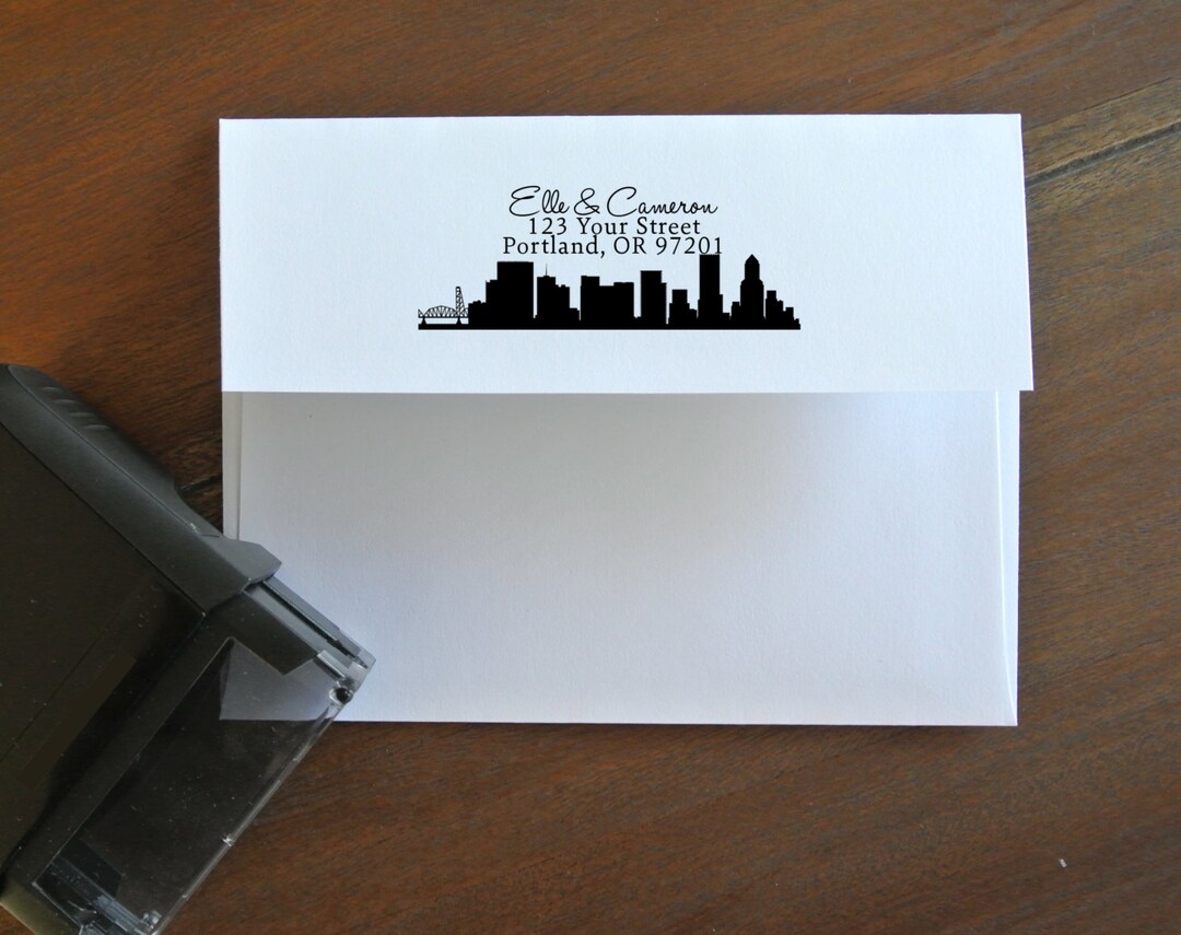 Custom Return Address Stamp Self Inking | Holiday Cards | Monogram ...