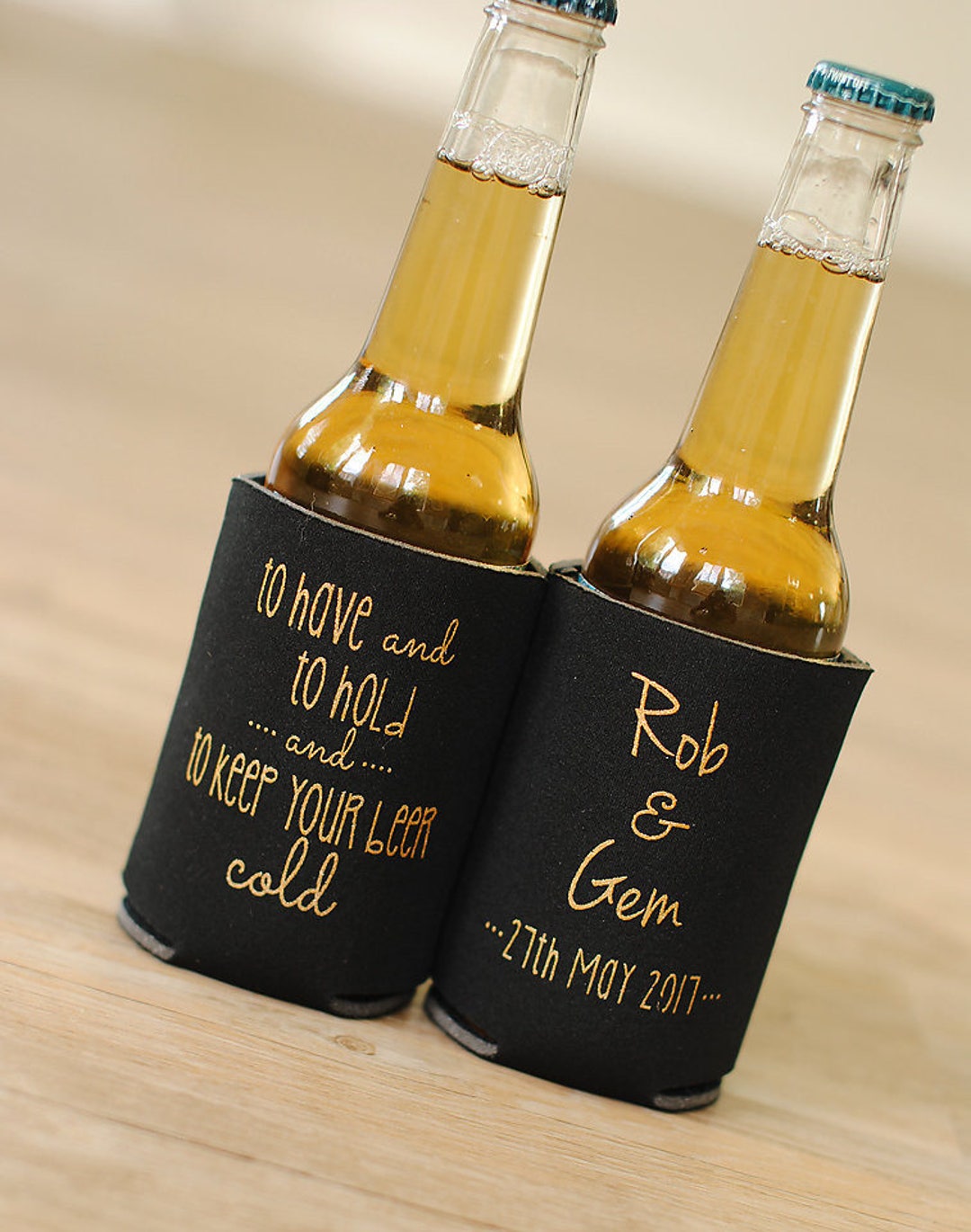 To Have and to Hold and to Keep Your Beer Cold Personalized Wedding Can  Coolers Wedding Favors for Guests, Welcome Bag Ideas, Fall Wedding 