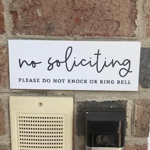No Soliciting Sign Metal Outdoor Door Sign | 3″ × 8″ Weather-Proof Door Sign bild 12