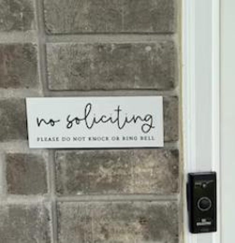 No Soliciting Sign Metal Outdoor Door Sign | 3″ × 8″ Weather-Proof Door Sign bild 10