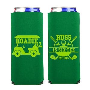 Golf Birthday Party Favors | Roadie Birthday Favors | Golf Bachelor Party Favors Let&#39;s ParTee | 40th | 50th | 60th Birthday | Slim Can 12oz