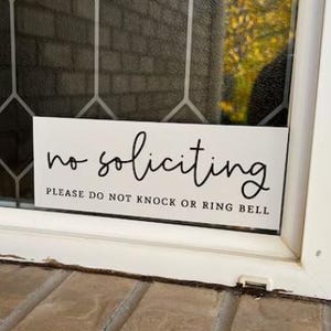 No Soliciting Sign Metal Outdoor Door Sign | 3″ × 8″ Weather-Proof Door Sign bild 8