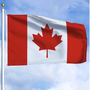 Kanadische Flagge 3 x 5 ft 2 x 3 ft, Ahornblatt, Kanada-Flagge für den Canada Day im Freien Patriotisches Banner für Haushofparaden, Veranstaltungen, Sport, Wohnkultur