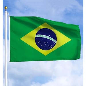 Brazil Flag 3x5 ft 2x3 ft Brazilian National Flag for Independence Day Carnivals Sports Events Parades Outdoor Yard Home Decor