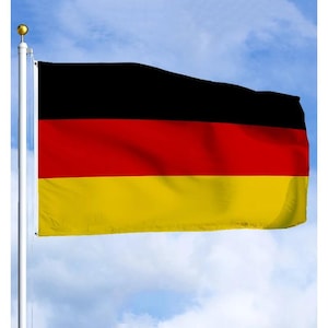 Germany Flag 3x5 ft (90x150 cm) German National Flag Outdoor Decor for Unity Day Parades Protests Events Sports Wall Display Home Decoration