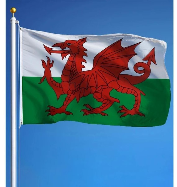 Welsh Flag 3x5 Ft (90x150 Cm) Wales National Flag Banner for St