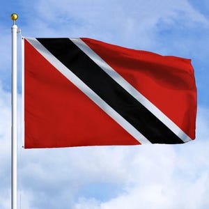 Trinidad and Tobago Flag 3x5 ft (90x150 cm) National Flag Patriotic Outdoor Decor for Home Yard Festivals Events Sports Independence Day
