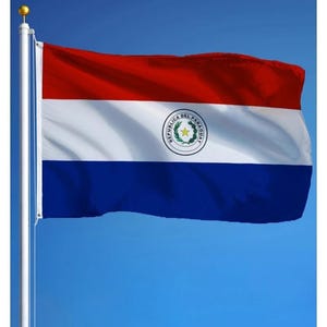 Paraguay Flag 3x5 ft (90x150 cm) National Flag for National Day Outdoor Decor House Yard Parades Festivals Sports Events Display