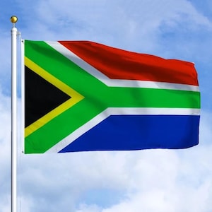 South Africa Flag 3x5 ft (90x150 cm) South African National Flag Outdoor Decor for Freedom Day Parades Protests Events Sports Wall Display