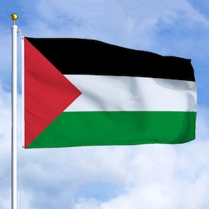 Palestine Flag 3x5 ft 2x3 ft Palestinian National Flag for Outdoor Protests Demonstrations Parades Events Sports Home Decor Wall Display