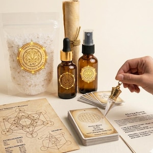 Illuminazione del Codice Sacro Livello 3 – Lampada con progetto personalizzato, Kit di attivazione, Tazze