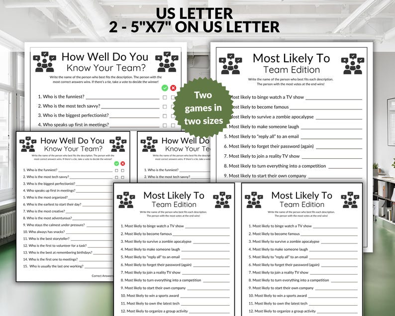 Team Building Games, How Well Do You Know Your Team, Ice Breaker Games ...