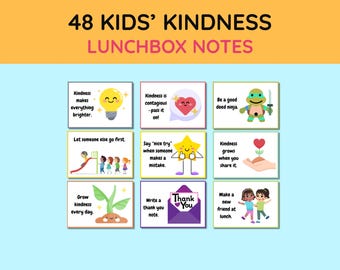 Notas para la lonchera sobre la bondad: Afirmaciones positivas para niños (Descargar PDF)
