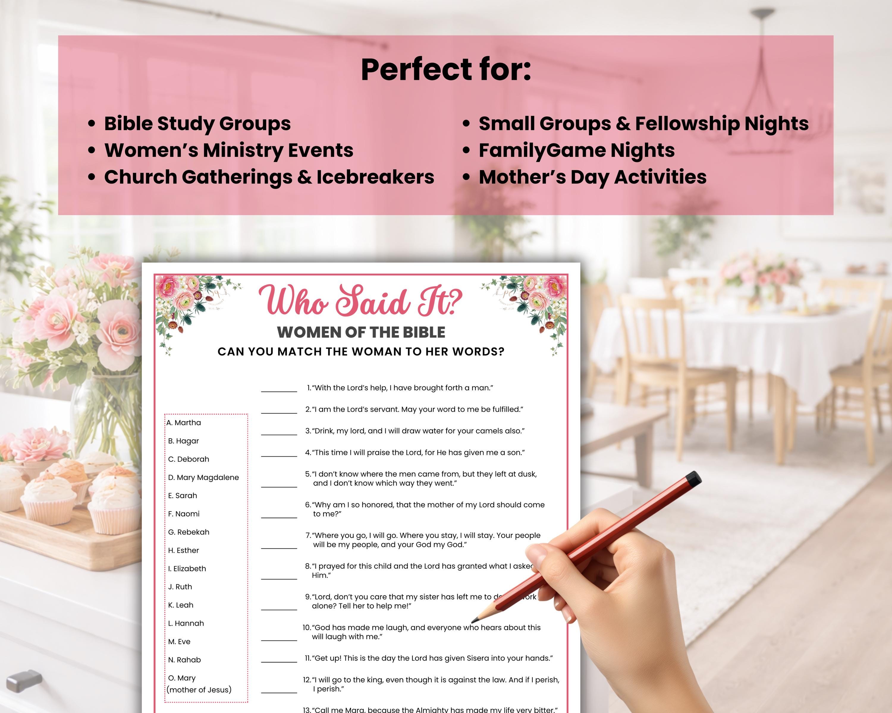 Women Of The Bible Who Said It Game Printable Christian Matching women-of-the-bible-who-said-it-game-printable-christian-matching