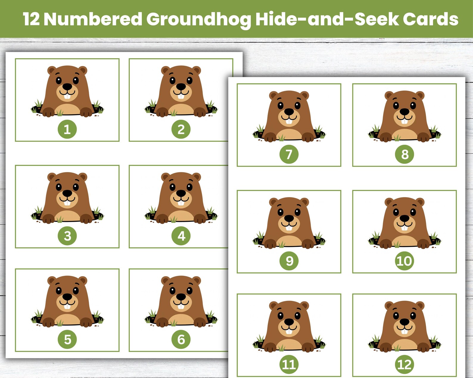 Groundhog Scavenger Hunt Game, Printable Kids Groundhog Day Activity ...