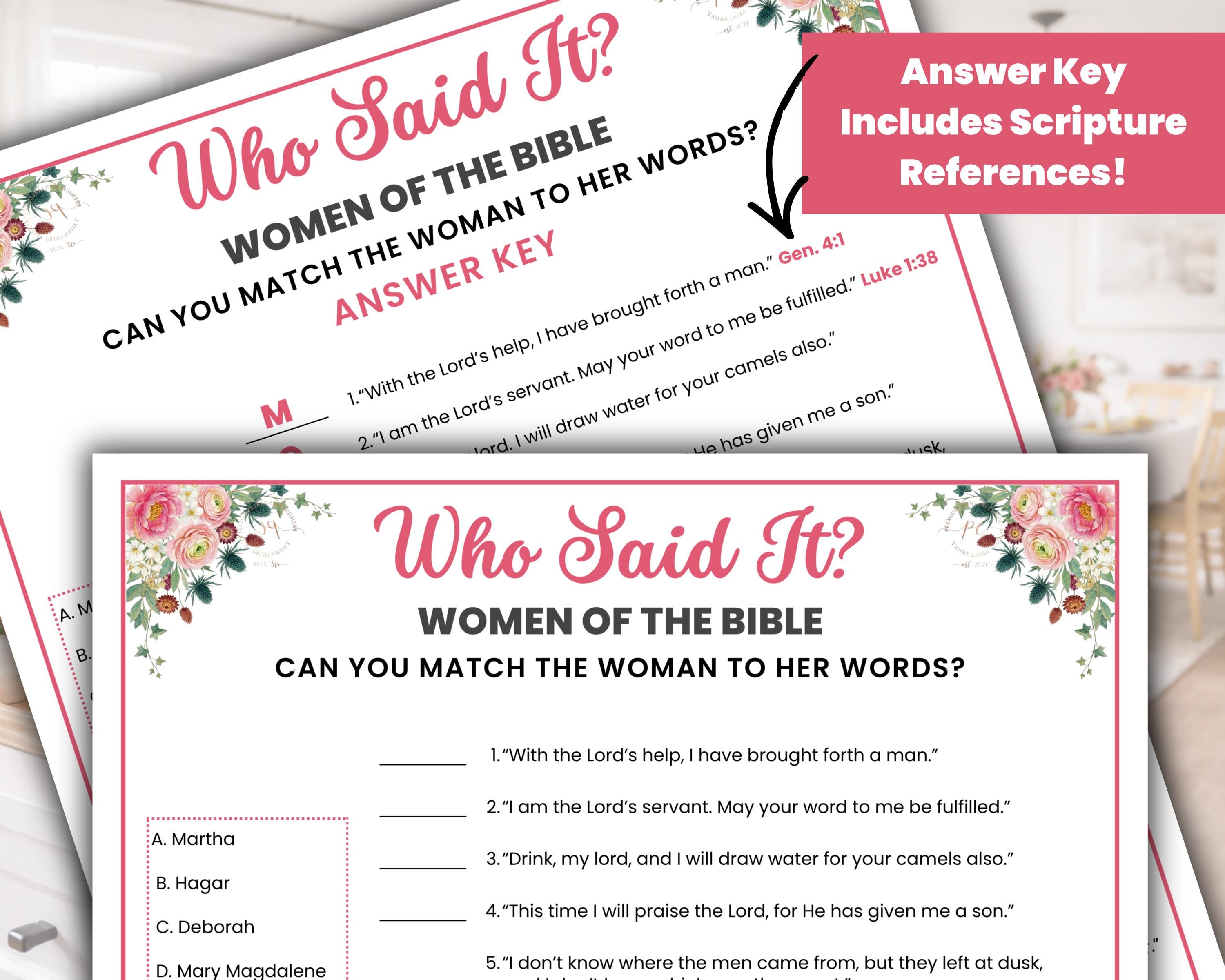 Women Of The Bible Who Said It Game Printable Christian Matching women-of-the-bible-who-said-it-game-printable-christian-matching