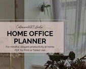 Home Office Planner | Printable Daily, Weekly & Monthly Organizer | Coloring Pages | Productivity Planner PDF