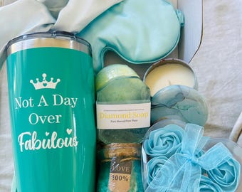 Cadeaudoos zelfzorg voor vrouwen, verzorgingspakket voor haar, Thinking of You-cadeauset, herstelcadeauset, sympathiepakket, aanmoedigingscadeaumand