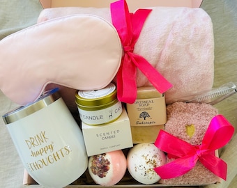 Cadeaudoos zelfzorg voor vrouwen, verzorgingspakket voor haar, Thinking of You-cadeauset, herstelcadeauset, sympathiepakket, aanmoedigingscadeaumand